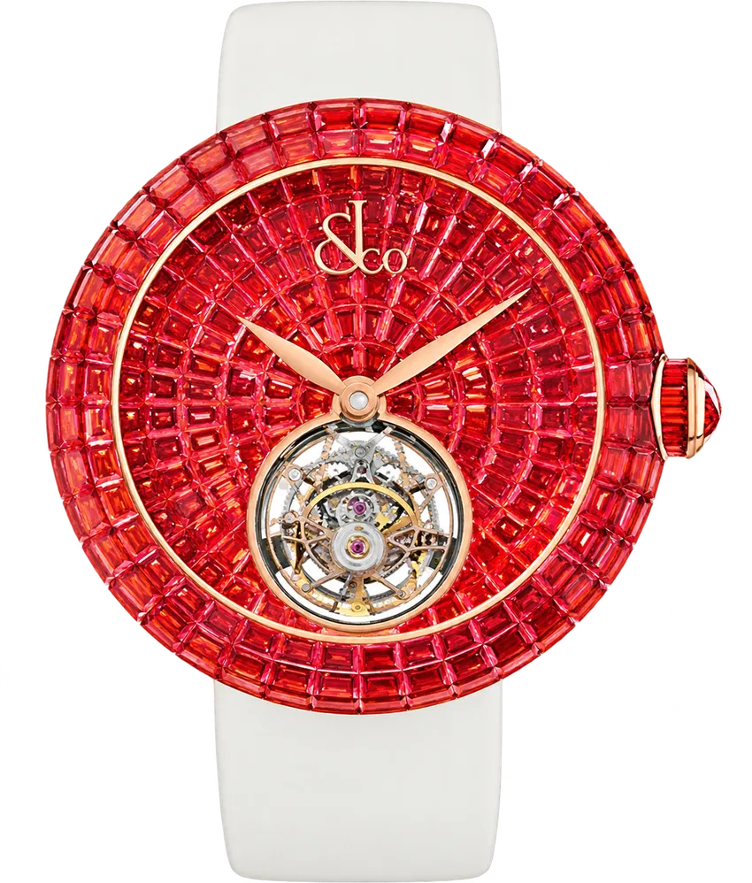 Orange Sapphire Brilliant Tourbillon